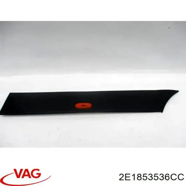 2E1853536CC VAG listón embellecedor/protector, guardabarros trasero derecho