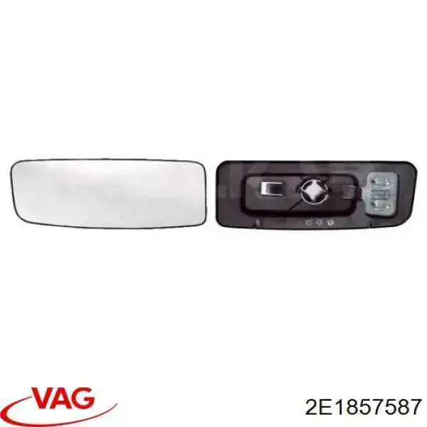 2E1857587 VAG cristal de espejo retrovisor exterior izquierdo