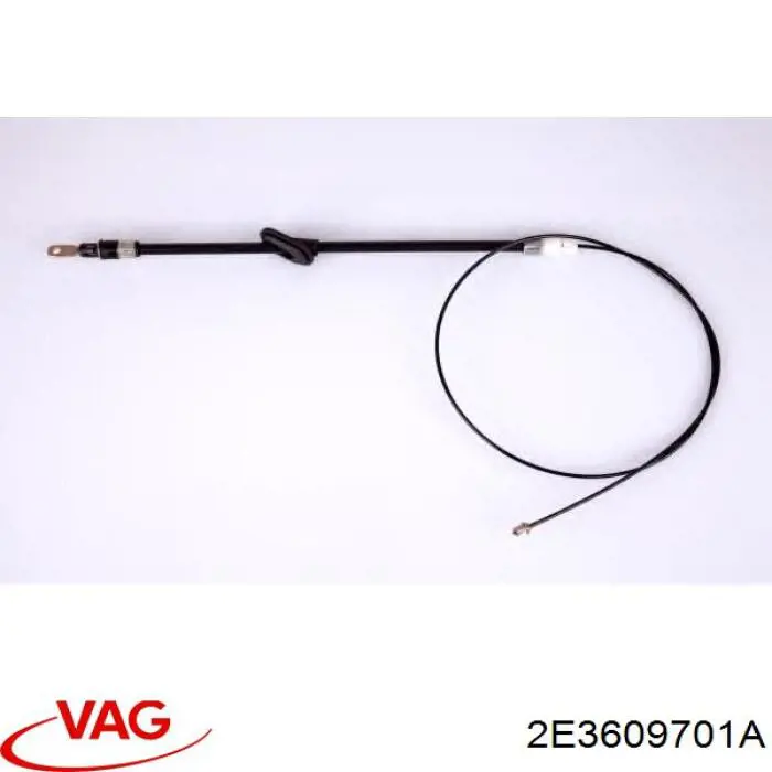 2E0609701AL VAG cable de freno de mano delantero