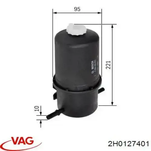 Comprar 2H0127401 VAG Filtro diesel