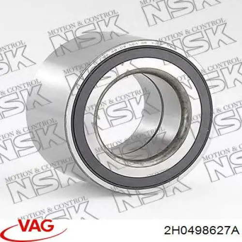 Cojinete de rueda delantero 2H0498627A VAG