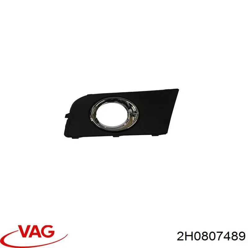2H0807489 VAG Tapa de rejilla de faro antiniebla delantero derecho