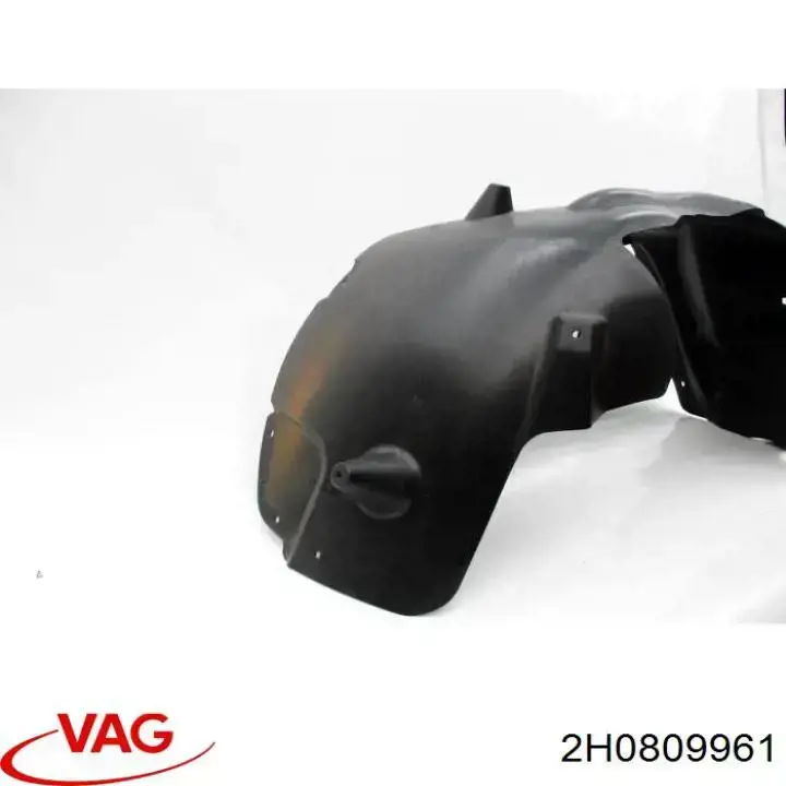 Guardalodos interior izquierdo, guardafango delantero VAG 2H0809961B