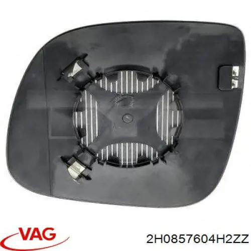 2H0857604H2ZZ VAG espejo retrovisor derecho