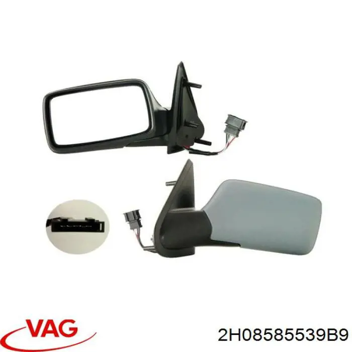 2H08585539B9 VAG Espejo retrovisor izquierdo