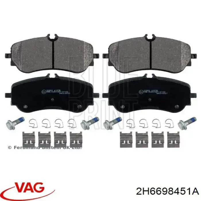 Comprar 2H6698451A VAG Pastillas de freno traseras