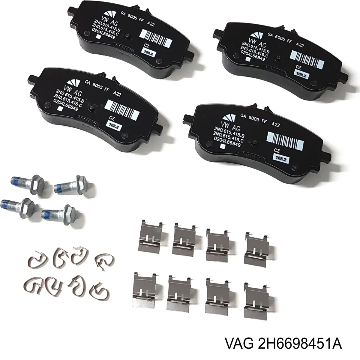 Pastillas traseras de freno VAG 2H6698451A precio, desde 33,32 EUR
