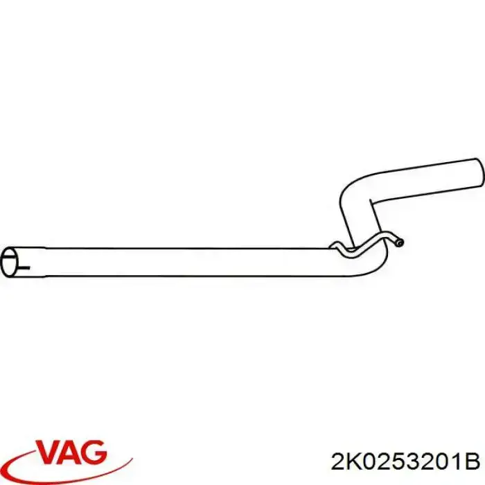 Comprar 2K0253201B VAG Silenciador central