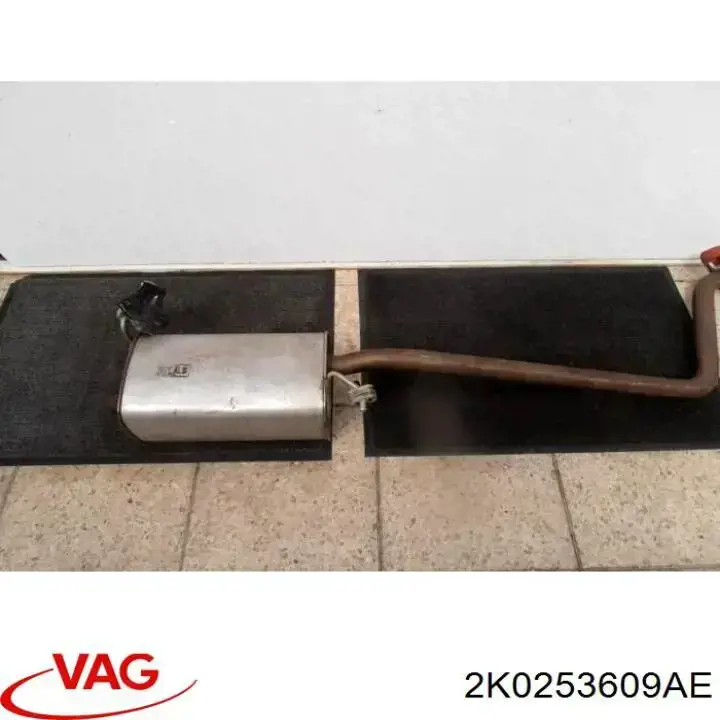 2K0253609AE VAG Silenciador trasero