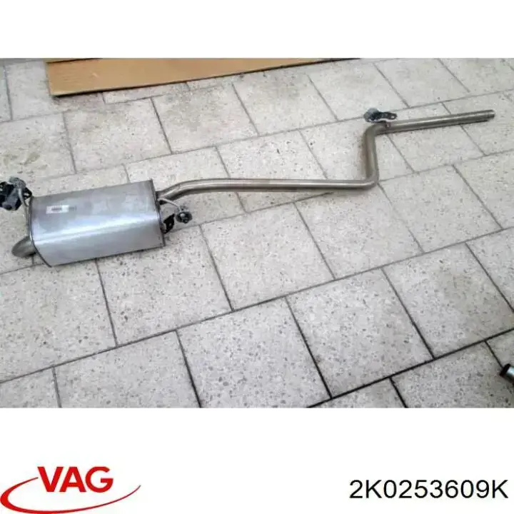 Silenciador trasero 2K0253609Q VAG