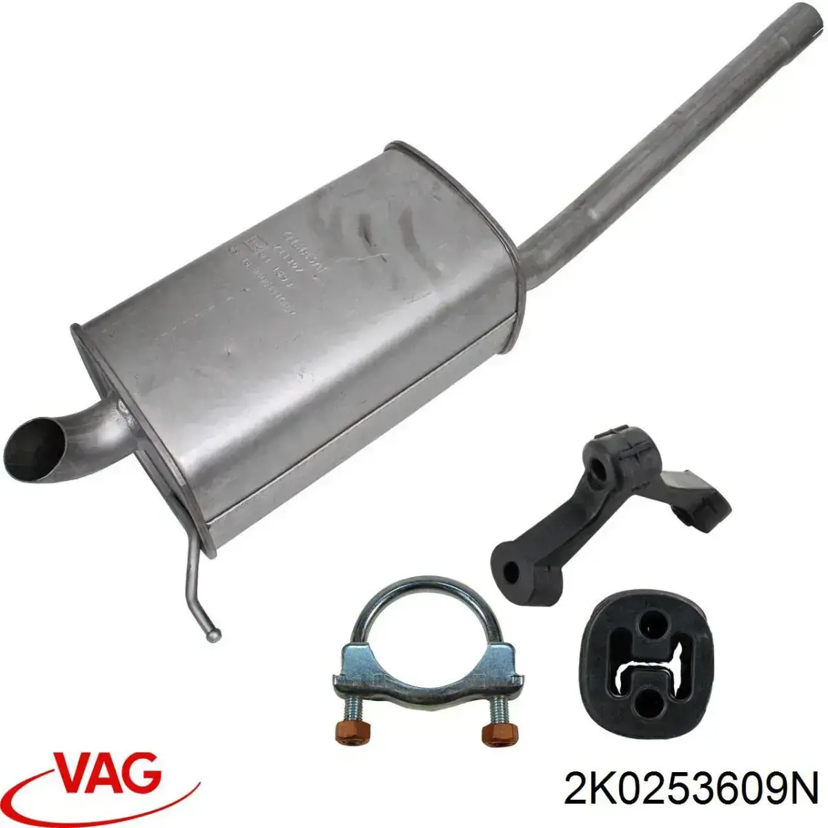 JZW253609BR VAG Silenciador trasero