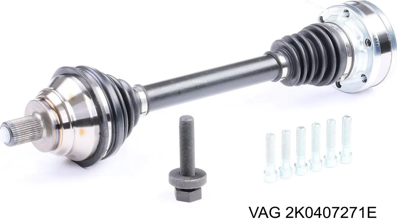 Semieje delantero izquierdo 2K0407271EX VAG