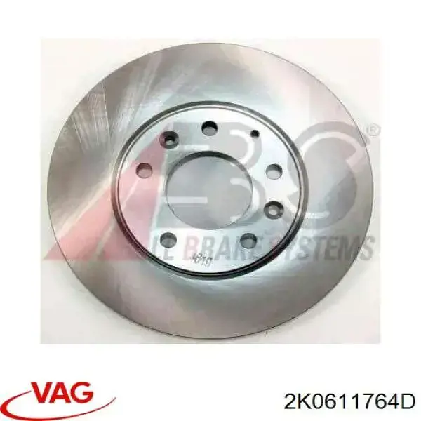 Latiguillo de freno trasero izquierdo 2K0611764D VAG