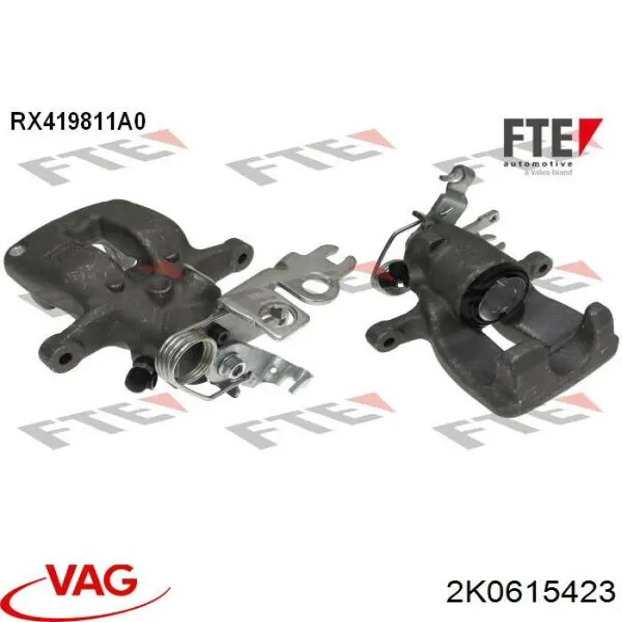 Pinza de freno trasera izquierda VAG 2K0615423 precio, desde 75,50 EUR