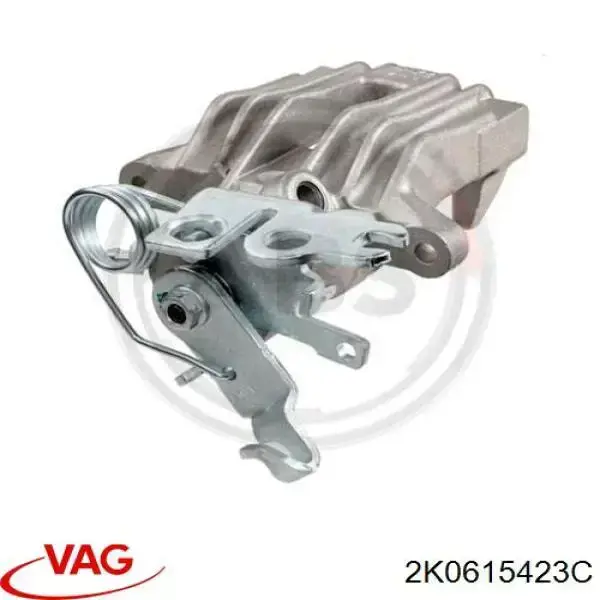 Pinza de freno trasera izquierda 2K0615423C VAG