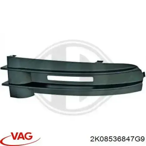 Tapa de rejilla de faro antiniebla delantero derecho VAG 2K08536847G9 precio, desde 17,39 EUR