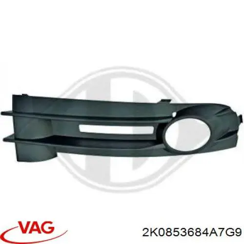 Tapa de rejilla de faro antiniebla delantero derecho VAG 2K0853684A7G9 precio, desde 14,01 EUR