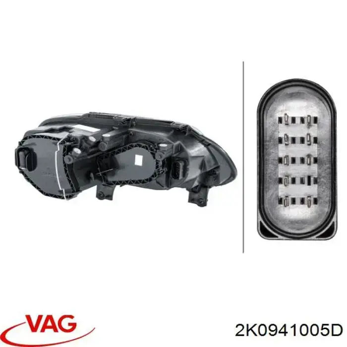 Faro VAG 2K0941005D precio, desde 124,40 EUR