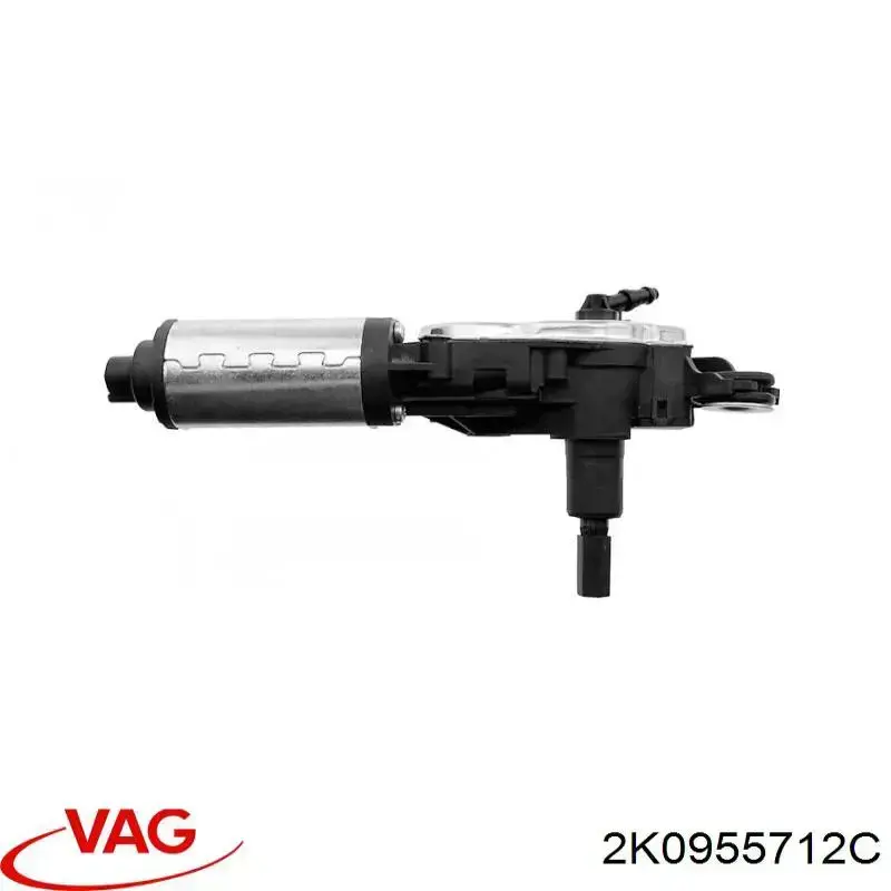Motor limpiaparabrisas, trasera 2K0955712C VAG