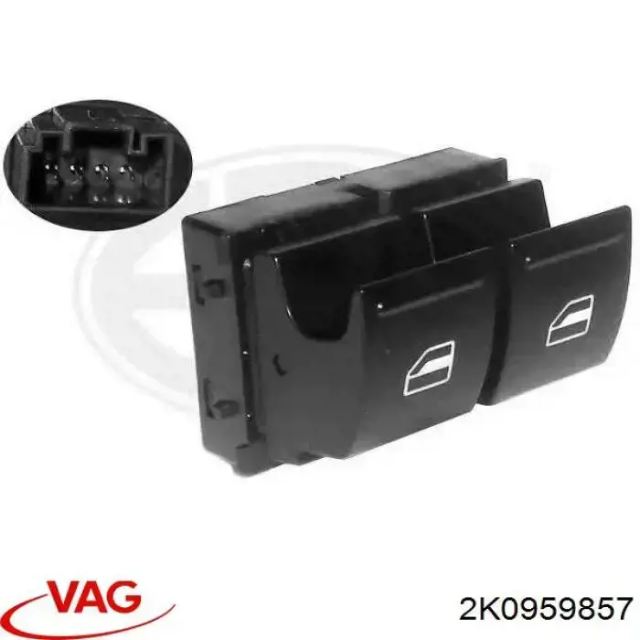 2K0959857 VAG Unidad de control de elevalunas delantera izquierda