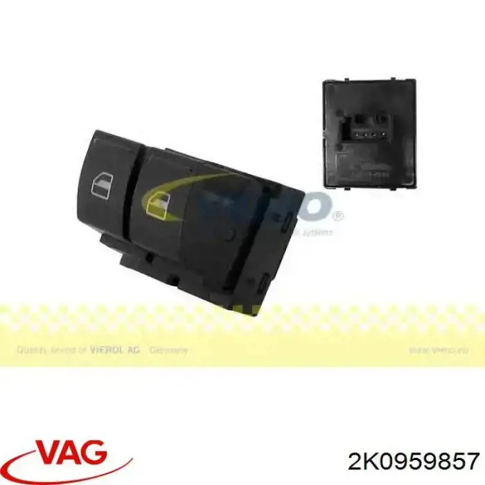 Unidad de control de elevalunas delantera izquierda VAG 2K0959857 precio, desde 12,13 EUR