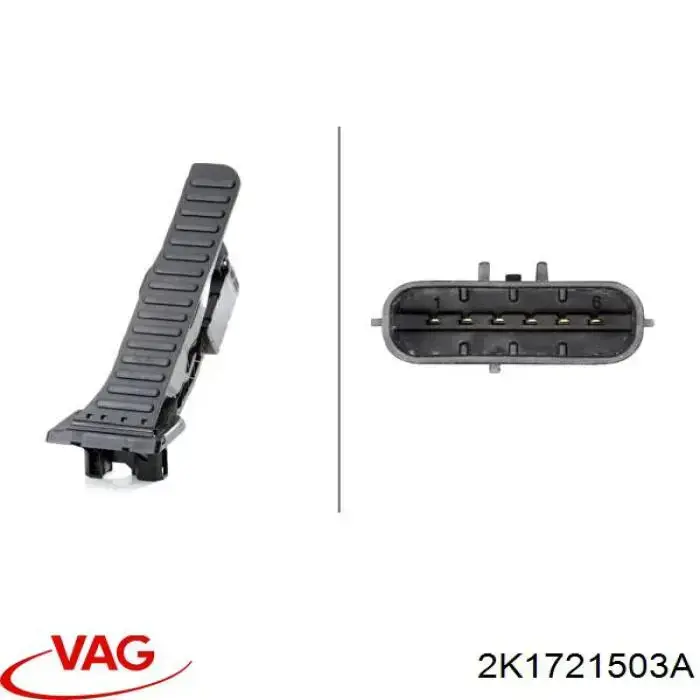 2K5721503D VAG pedal de acelerador