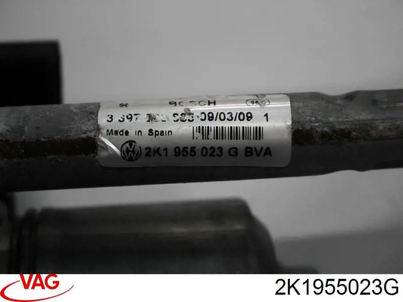 Trapezio del limpiaparabrisas VAG 2K1955023G