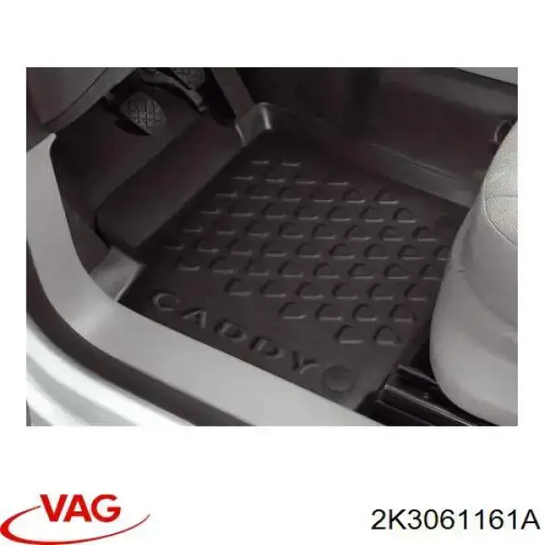 Alfombrilla del maletero 2K3061161A VAG