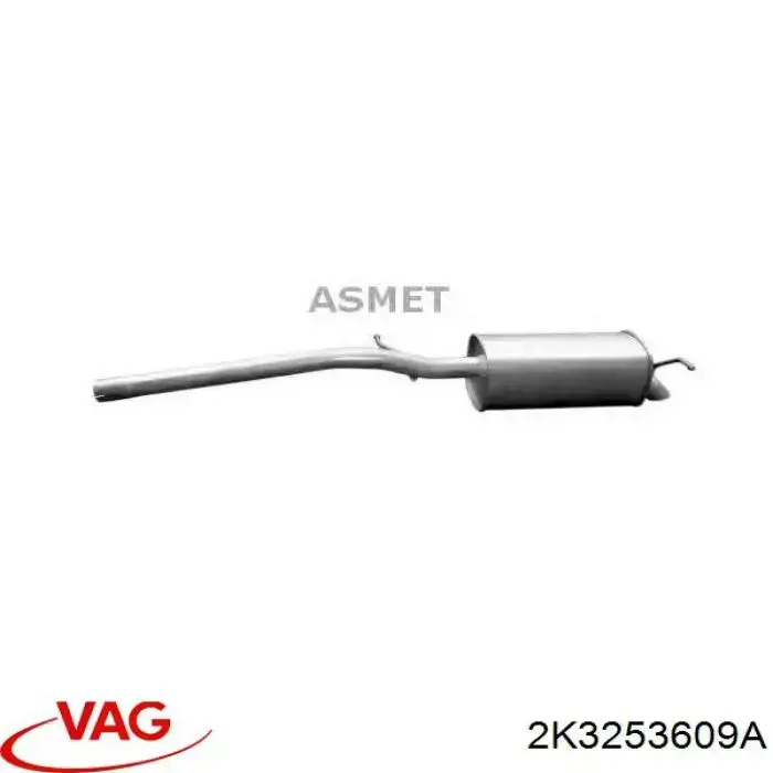 Comprar 2K3253609A VAG Silenciador trasero