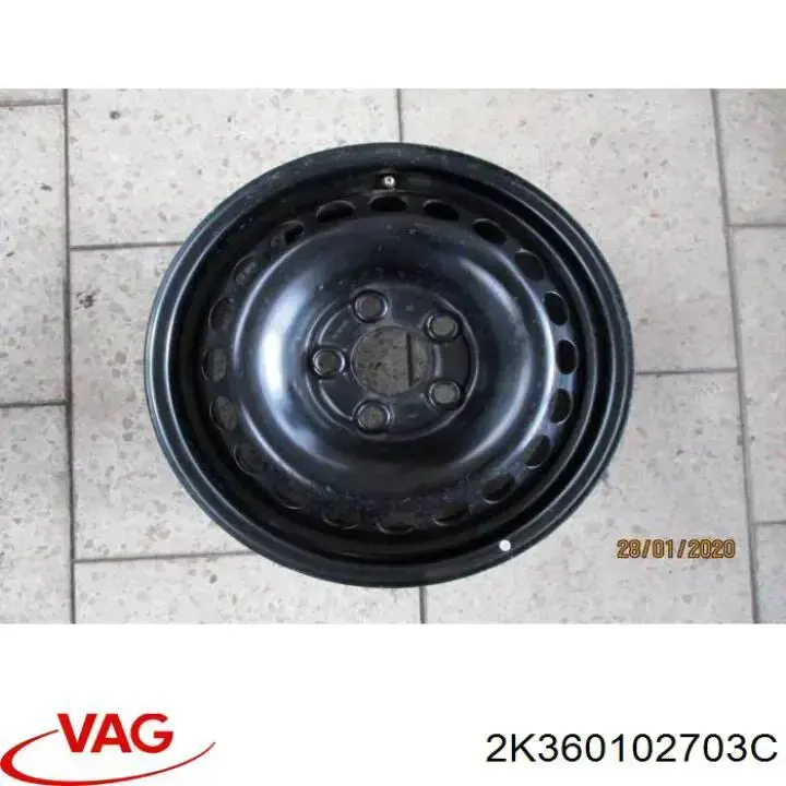 8P060102703C VAG Llantas de acero (Estampado)