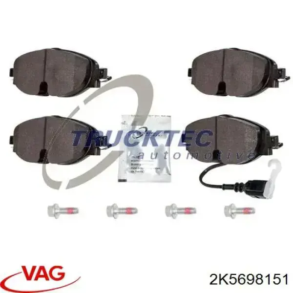 Pastillas de freno delanteras Volkswagen Tiguan 1 5N1, 5N2