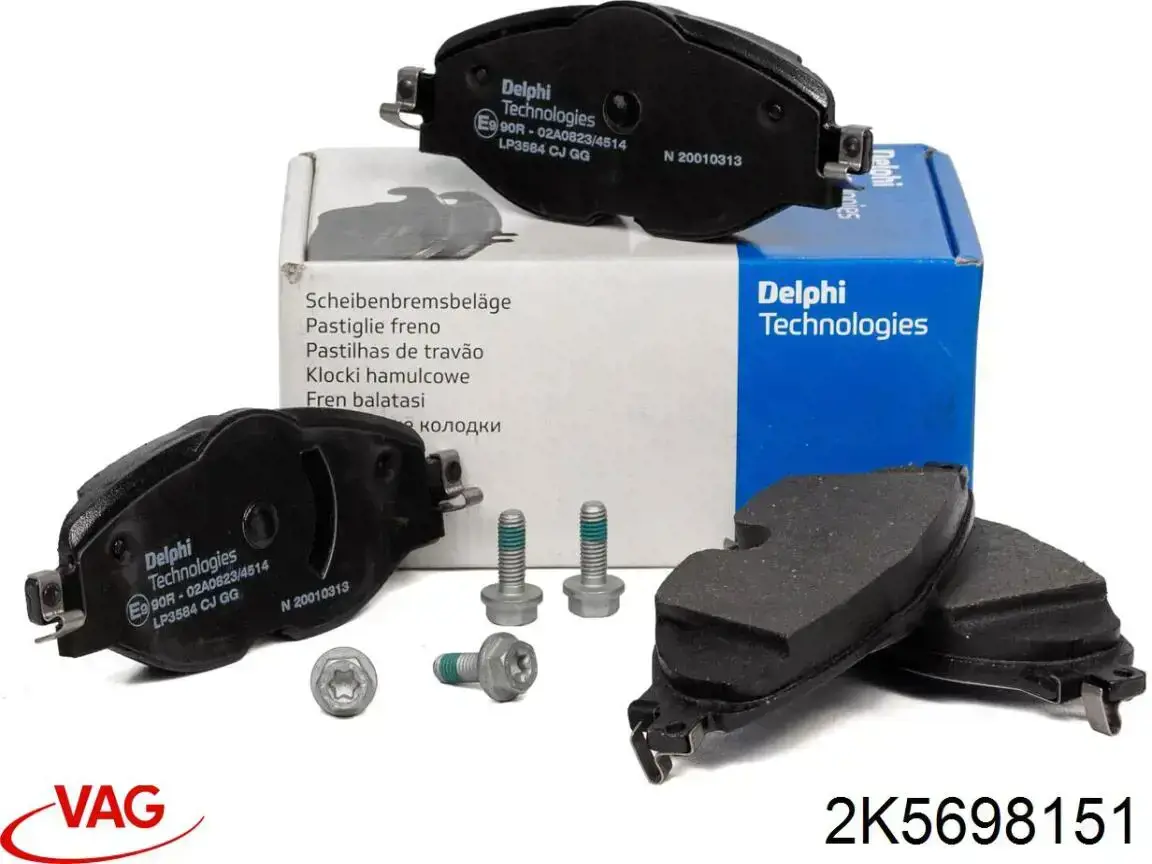 Pastillas de freno delanteras Volkswagen Tiguan 1 5N1, 5N2