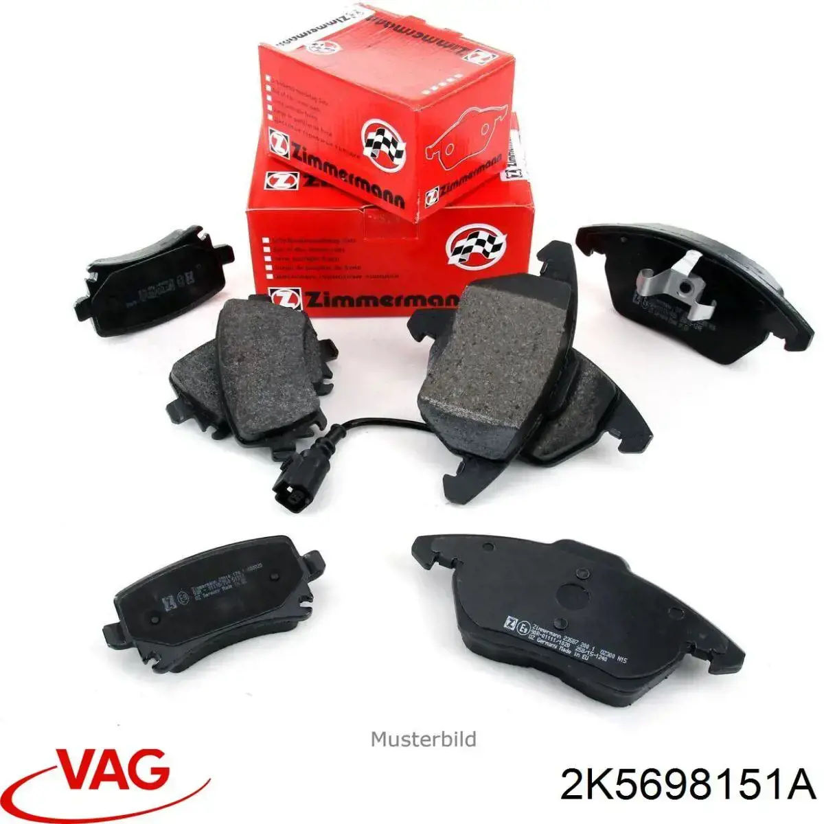 Pastillas de freno delanteras Volkswagen Tiguan 1 5N1, 5N2