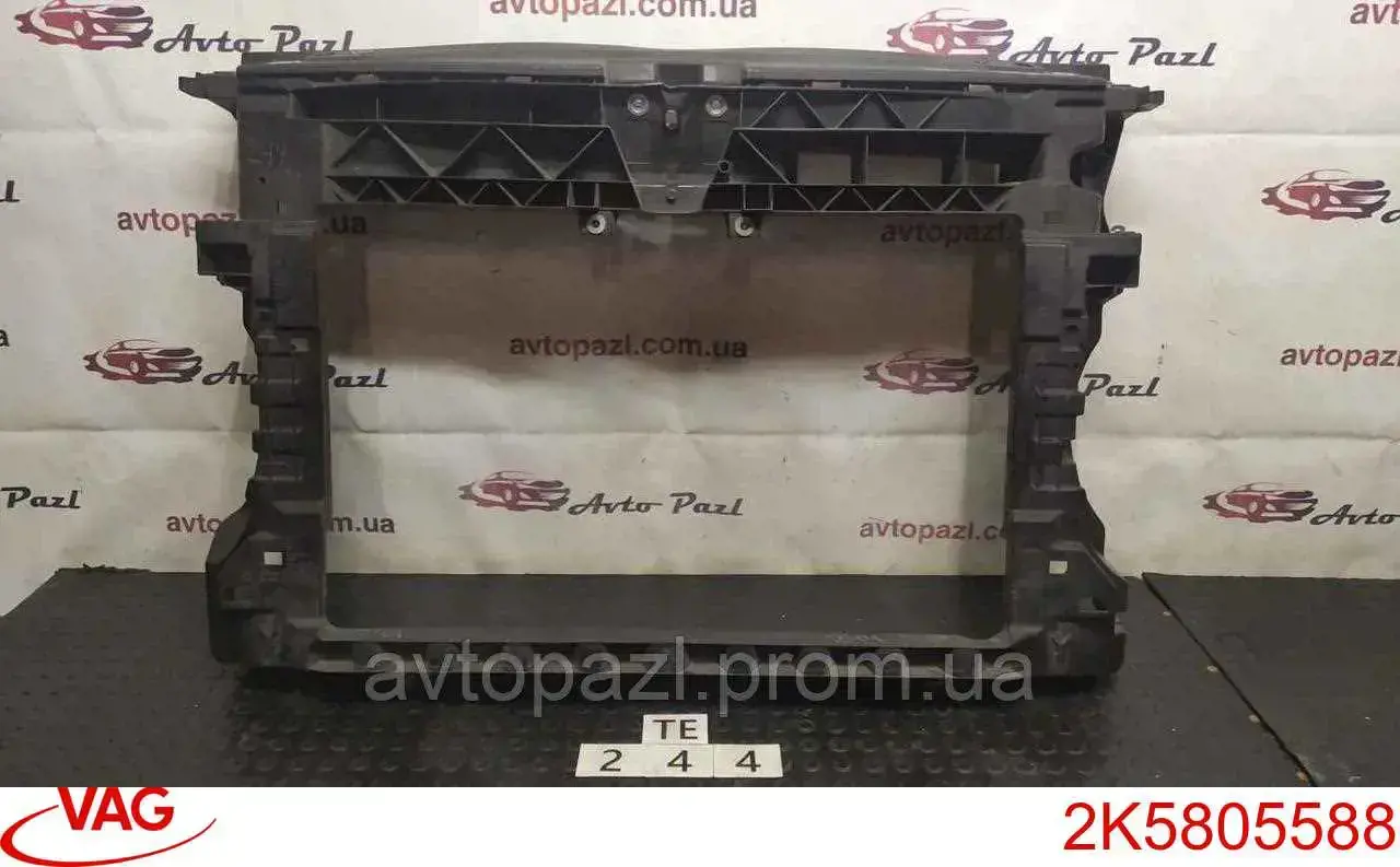 Soporte de radiador vertical (panel de montaje para foco) para Volkswagen Caddy (SAB, SAJ)