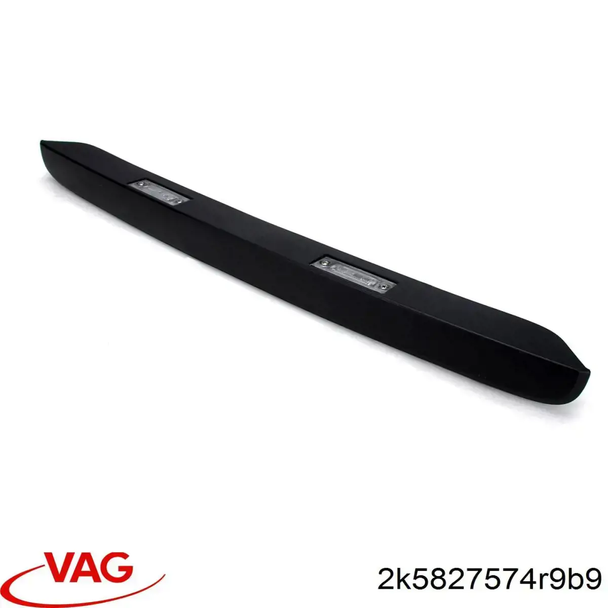 Moldura de puerta de maletero (puerta 3/5) VAG 2K5827574R9B9
