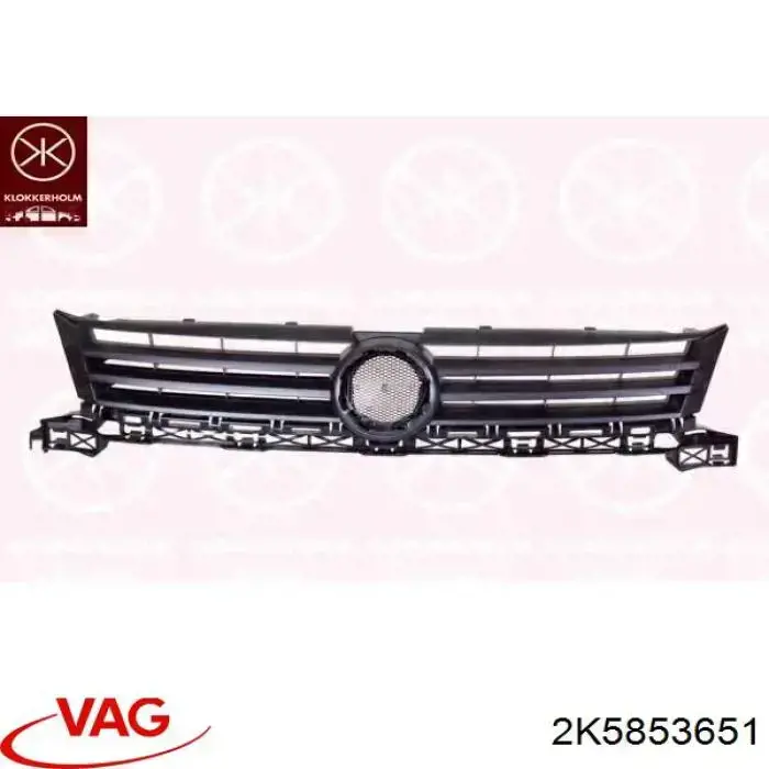 Rejilla delantera VAG 2K5853651 precio, desde 101,83 EUR