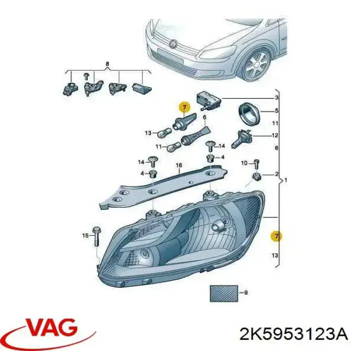  VAG 2K5953123A precio, desde 27,83 EUR