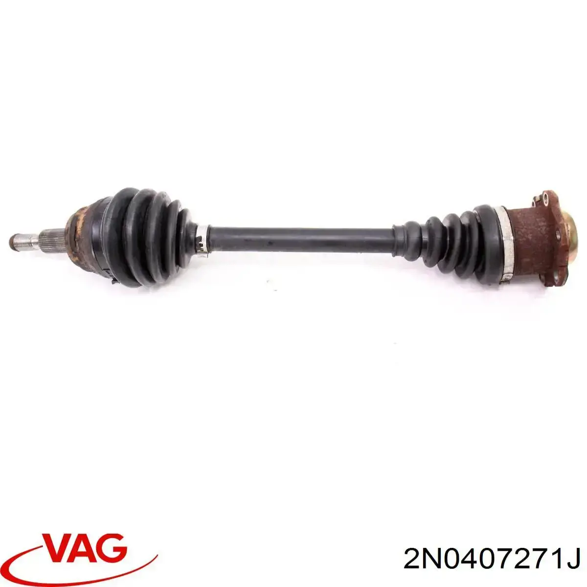 2N0407451AX VAG Semieje delantero izquierdo