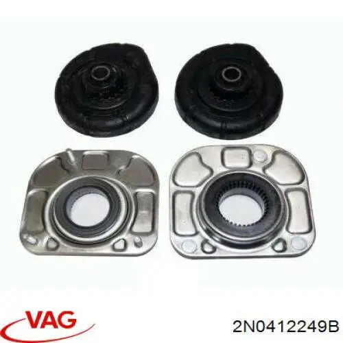 Rodamiento de soporte del amortiguador delantero 2N0412249B VAG