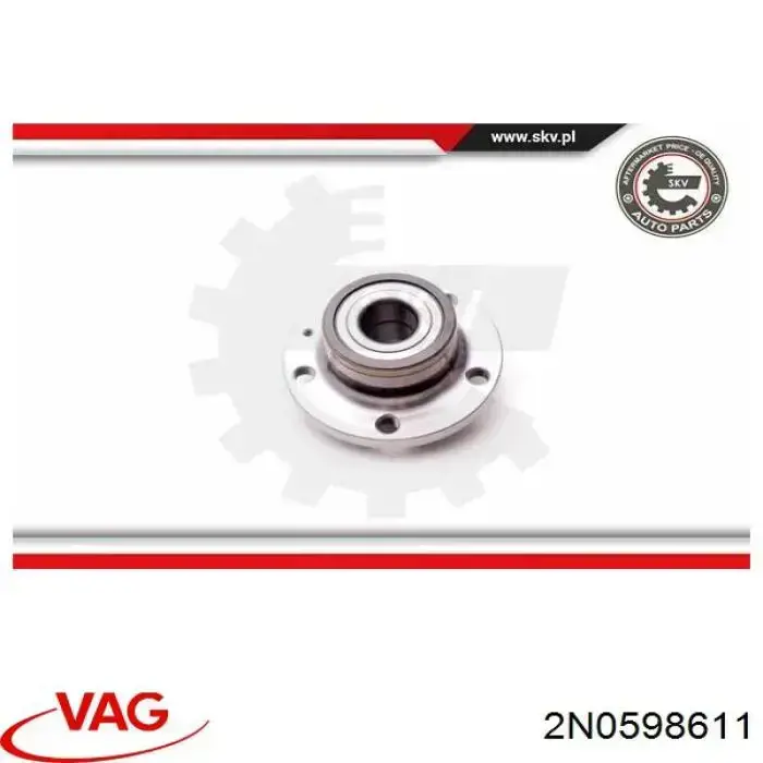 Buje de rueda VAG 2N0598611 precio, desde 132,33 EUR