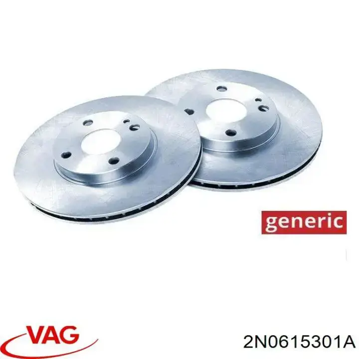 Comprar 2N0615301A VAG Freno de disco delantero