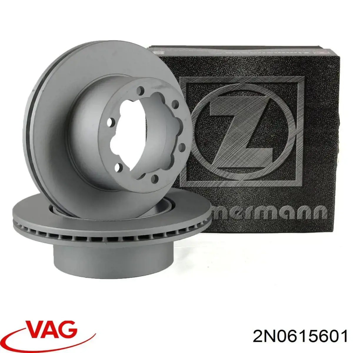 Disco de freno trasero 2N0615601 VAG