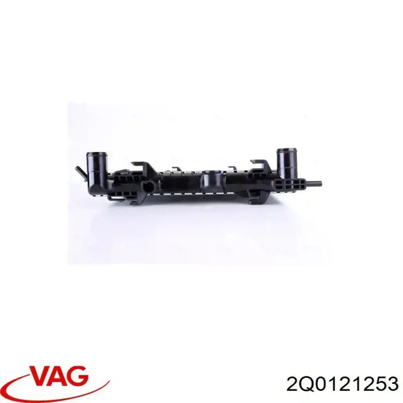 2Q0121253 VAG radiador refrigeración del motor