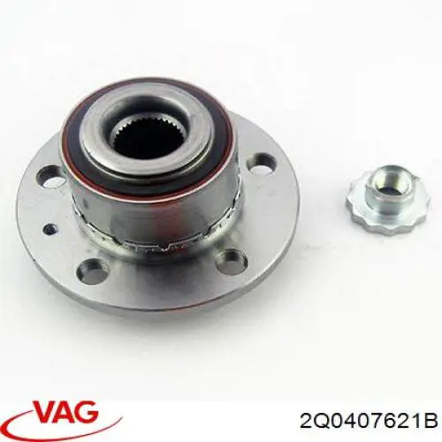 Buje de rueda delantero 2Q0407621B VAG