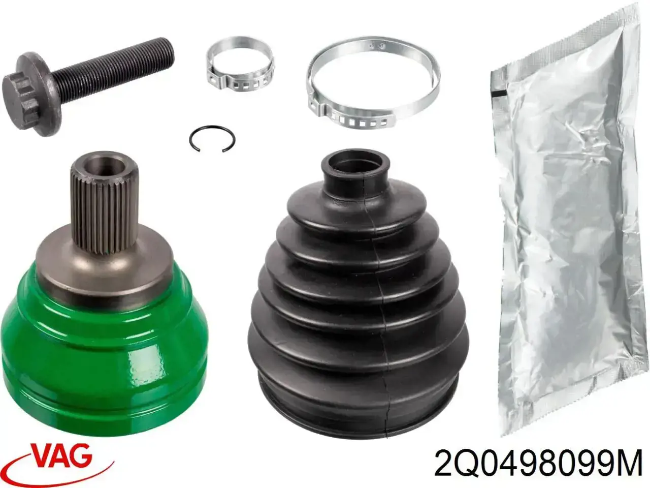 Junta homocinética exterior delantera VAG 2Q0498099MX precio, desde 66,52 EUR