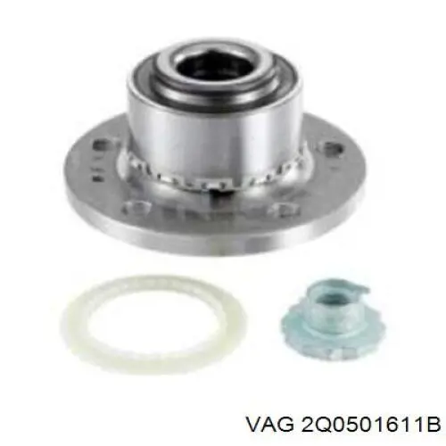 Comprar 6F0598611 VAG Cubo de rueda, Eje trasero