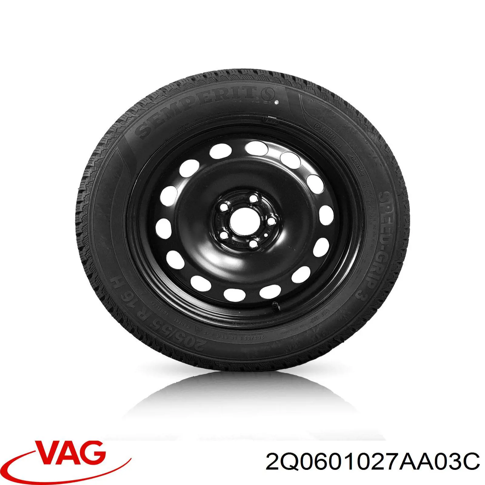 2Q0601027AA03C VAG Llantas de acero (Estampado)