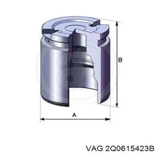 Pinza de freno trasera izquierda VAG 2Q0615423B precio, desde 132,13 EUR
