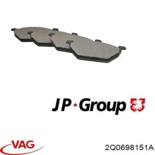 Pastillas de freno delanteras Seat Ibiza 5 KJ1, KJG