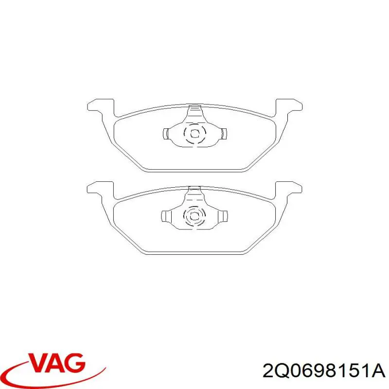 Pastillas de freno delanteras Seat Ibiza 5 KJ1, KJG